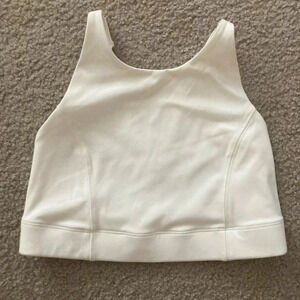 NWT Balance Athletica Vitality High Neck Sports Bra Size Small White